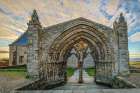 France-Brittany-Plougonvelin Ruins of the Abbey of Saint Mathieu Art Print